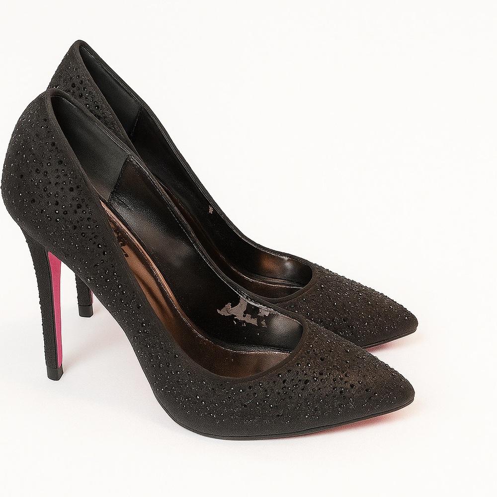 Midnight Temptation– Charlotte Russe Rhinestone Heels